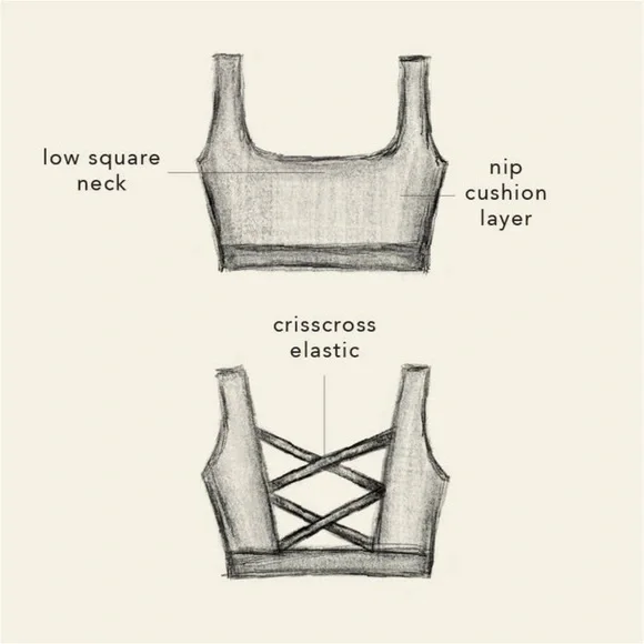 Blogilates Women’s Criss Cross Sports Bra Cameo Blue NWT - Picture 5 of 7